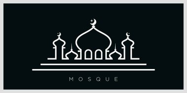 Cami silueti vektörü Ramadhan kareem