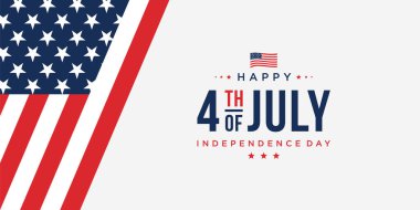 4 Temmuz Bağımsızlık Günü 'nüz kutlu olsun ABD Arkaplan Tasarım Vektörü illüstrasyonu