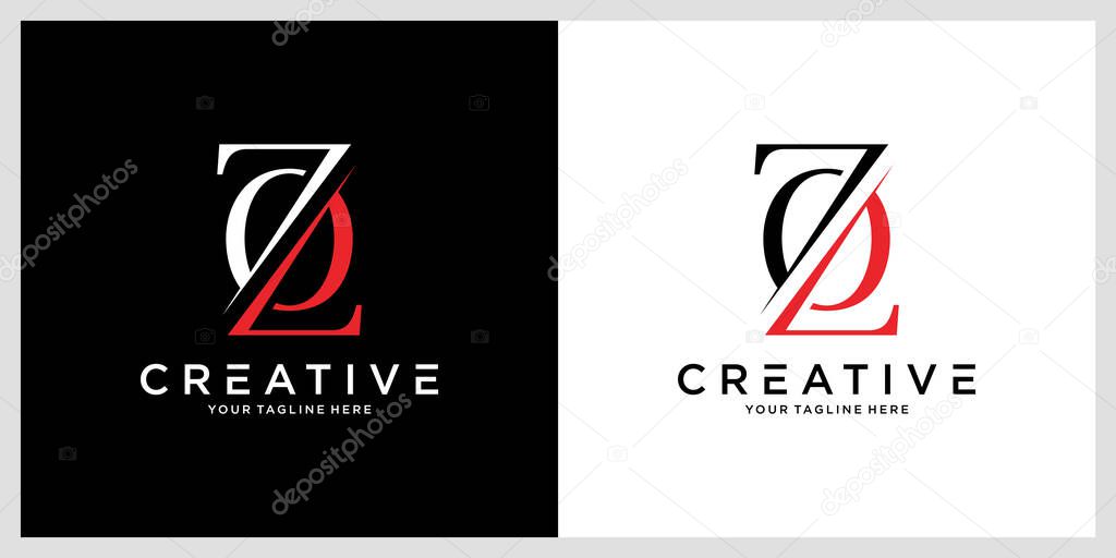 Initial Letter ZO logo design template