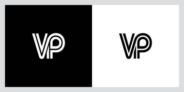Initial VP Logo Design Template Vector Illustration clipart svg vector 