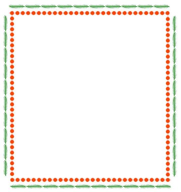 kırmızı kurdele ile çerçeve