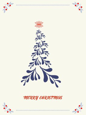 Mutlu noel kartları. Yılbaşı ağacı. vektör arkaplanı.