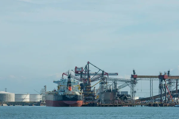 Maasvlakte Rotterdam Нідерланди Вересня 2021 Корабель Порту Роттердам Масвлакте — стокове фото