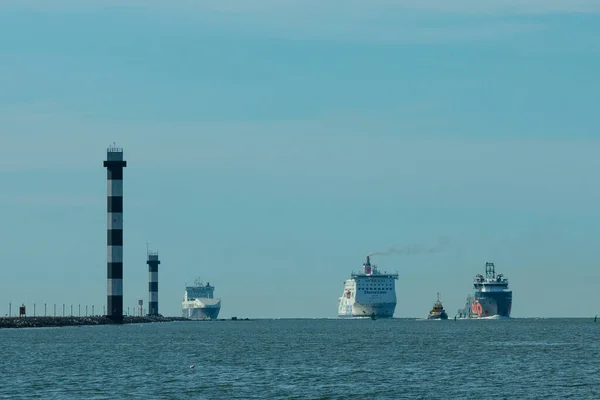 Hoek Van Holland Rotterdam Нідерланди Вересня 2021 Судноплавство Порту Роттердам — стокове фото