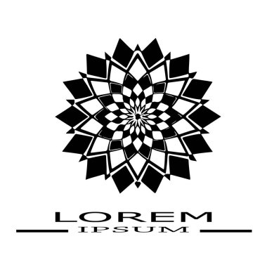 Zarif siyah ve beyaz geometrik mandala logosu tasarımı, gelişmiş ve profesyonel bir kimlik arayan modern markalar için mükemmel. Herhangi bir işi anında yükseltir..