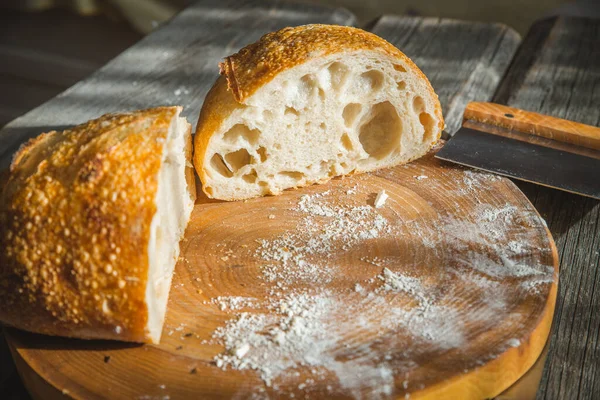 Pan Francés Boule Rodajas — Foto de Stock