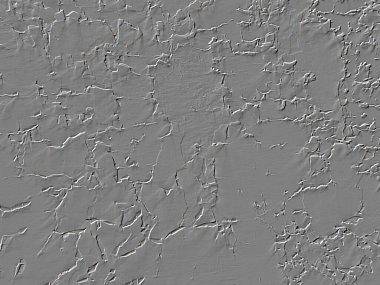 Çatlamış bir yüzeye yakın çekim, karmaşık desenler, kurumuş çamur ya da eski alçı, doku çalışmaları ya da sanatsal arka planlar için ideal.