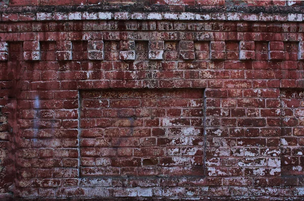 Ziegelmauer Kann Als Hintergrund Gestaltungselement Kopierraum Verwendet Werden — Stockfoto