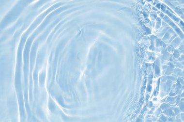 Soyut mavi renkli su dalgası. Saf doğal girdap dokusu. arkaplan fotoğrafçılık.