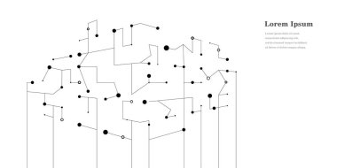 Soyut mimari çizgiler. Geometrik binaların doku arka planı. Teknolojik yapı. mimari kavramı.
