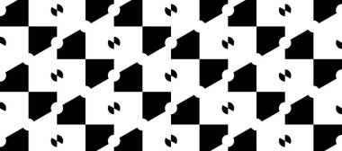 Soyut siyah beyaz altıgen. Geometrik daire dokusu arka planı. Geleneksel düzen. retro biçimli konsept.
