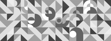 Soyut siyah beyaz mermi. Geometrik daire dokusu arka planı. Geçmişe dönük bir model. geleneksel kavram.