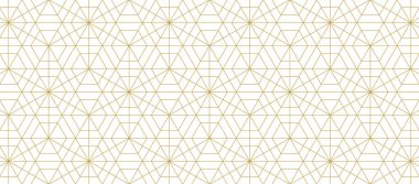 Soyut altın beyaz çizgi. Geometrik altıgen doku arka planı. Japon tarzı şebeke şablonu. geleneksel kavram.