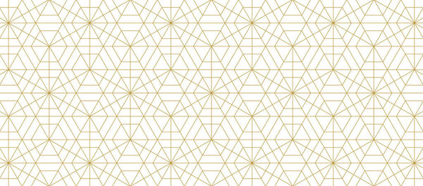 abstract gold white line. geometric hexagon texture background. Japanese styled grid pattern. traditional concept.