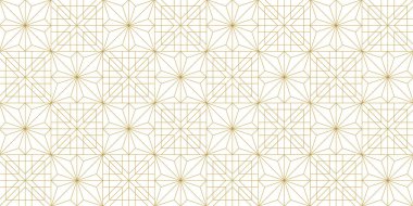 Soyut altın rengi beyaz çiçek çizgisi. Geometrik üçgen doku arka planı. Japon yaprağı deseni. retro biçimli konsept.