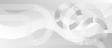 Soyut siyah beyaz çizgi. Geometrik daire dokusu arka planı. Fütürist teknoloji. retro biçimli konsept.