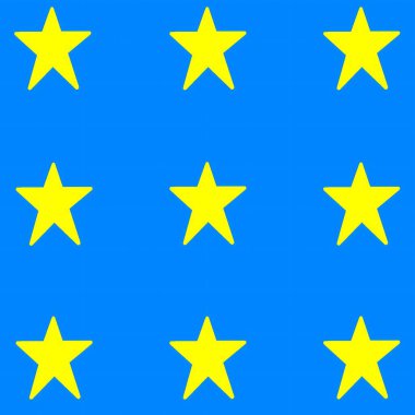 Mavi arkaplanda yıldızların tasviri