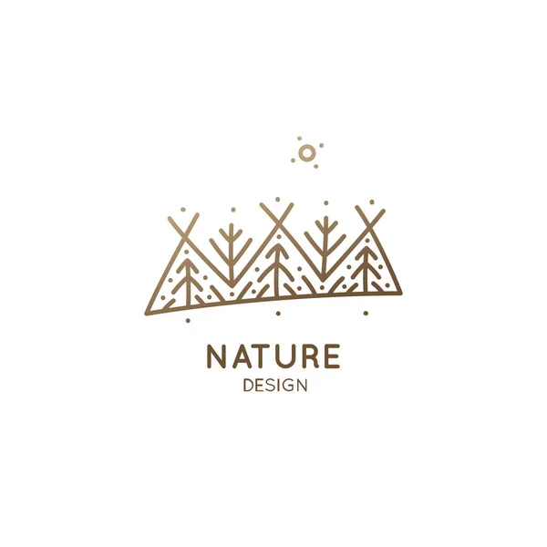 Logo nature illustration — Image vectorielle