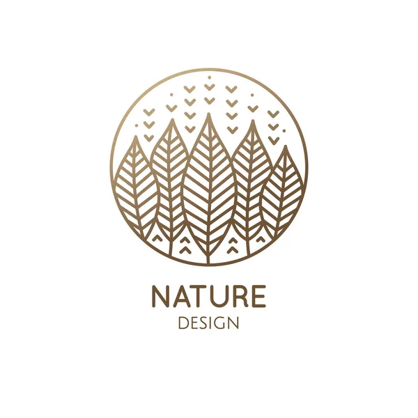 Λογότυπο γεωμετρικής φύσης — Διανυσματικό Αρχείο