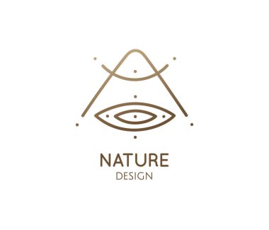 Doğa minimal doğrusal logosu