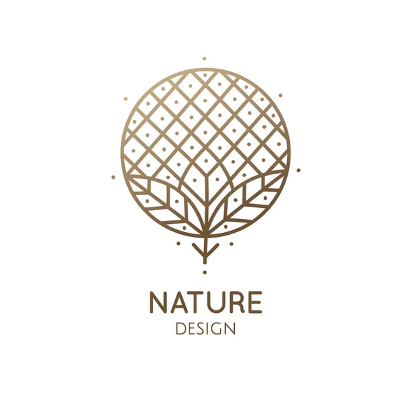 Logo tropischer Pflanzen — Stockvektor