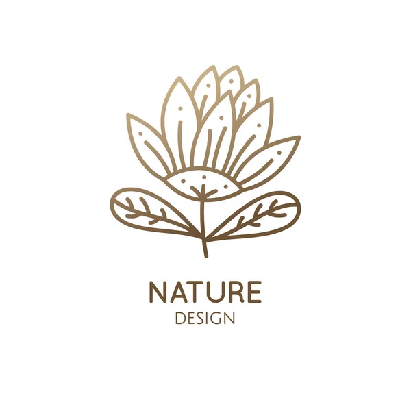 Logo voor tropische planten — Stockvector