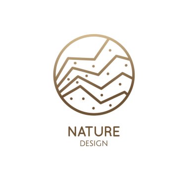 Logo dağı soyut manzarası