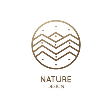 Logo dağı soyut manzarası