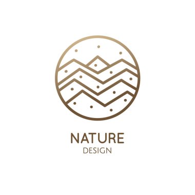 Logo dağı soyut manzarası