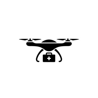 Acil Durum Malzeme Simgesi ile Tıbbi Taşıma Dronu