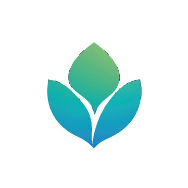 Beyaz arka planda soyut çiçek tomurcuğu, büyümenin ve doğanın bir sembolü.