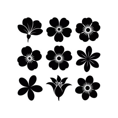 Bahar Çiçeği Simgesi Beş Yaprak Bahçesi Çiçeği