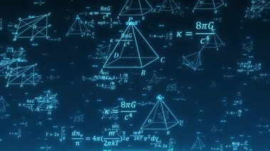 Parçacık konsepti için dijital formülün arkaplanı