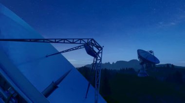 Bilgi iletim radar teleskop yer tespit istasyonu