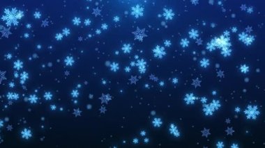 Kış Noel Kar Tanesi Dinamik Arkaplanı (Etkisinden Sonra))