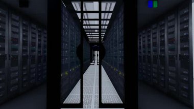 Büyük veri merkezi ve sunucu odası