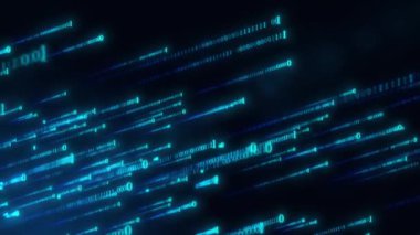 Teknoloji dijital akış mekiği şablonu