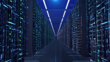 Yapay Zeka ai büyük model veri sunucu odası