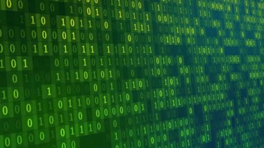 İkili sayılarla şifreli arkaplan