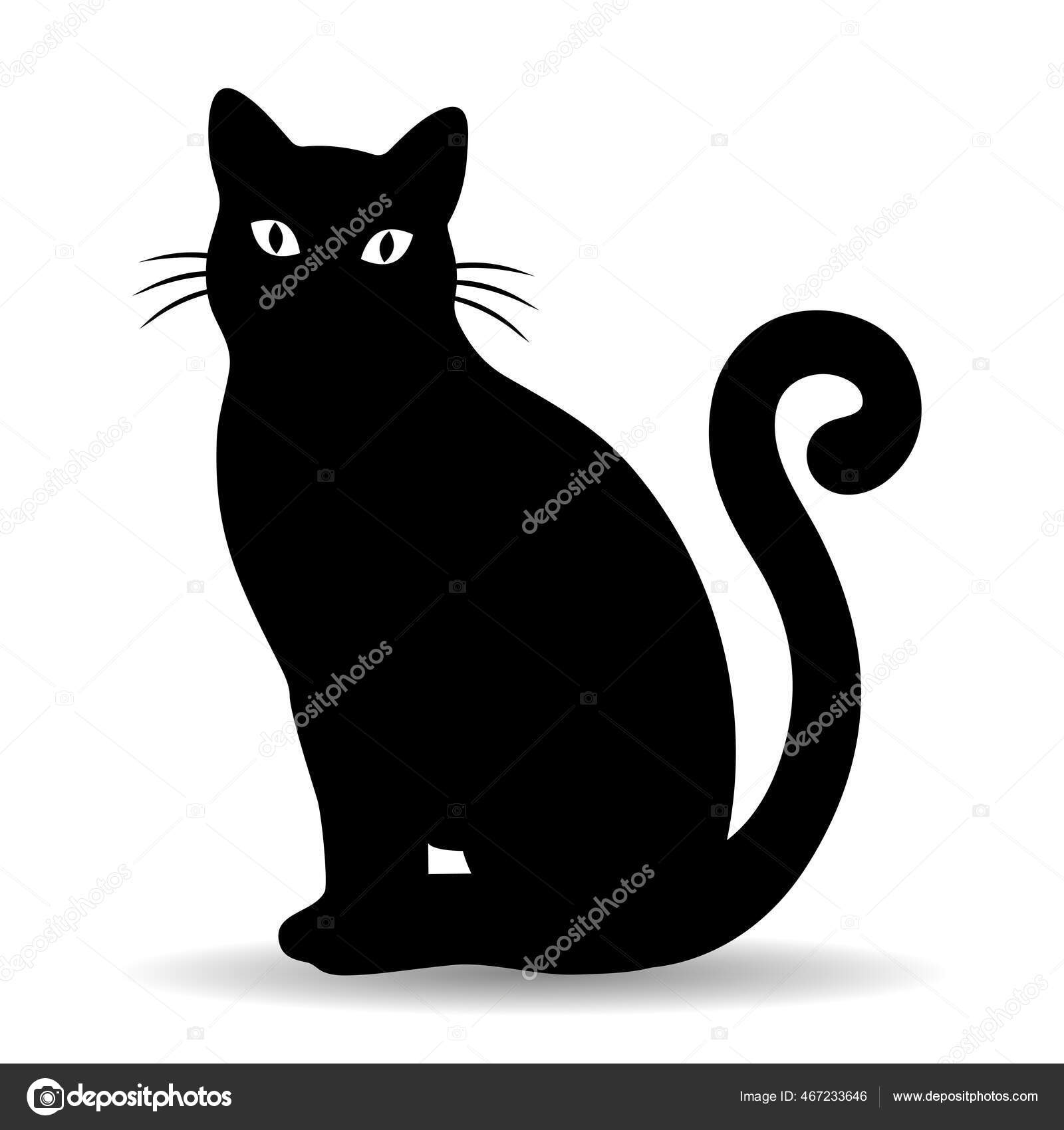 Espreitando fundo gato curioso — Ilustração de Stock
