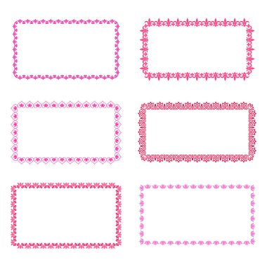 Beyaz arkaplandaki metniniz için bir dizi el çizimi çerçeve çizimi