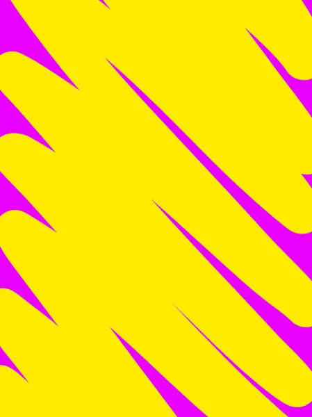 Bu resim, morumsu arkaplanda sivri uçlu sarı şekiller içeren soyut bir grafik deseni..