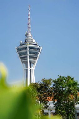 Menara Alor Setar, Kedah, Malezya 'daki modern bir telekomünikasyon ve gözlem kulesi..