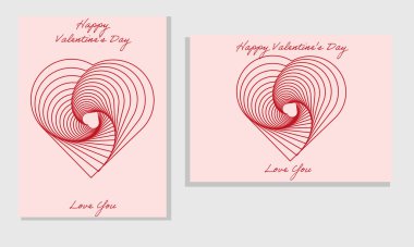 Üzerinde kırmızı kalp tasarımı ve 