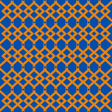 Geometrik şekilli kusursuz desen, vektör illüstrasyonu