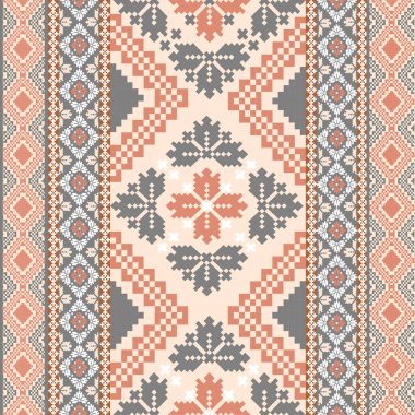 Etnik süsleme ile kusursuz desen. vektör illüstrasyonu