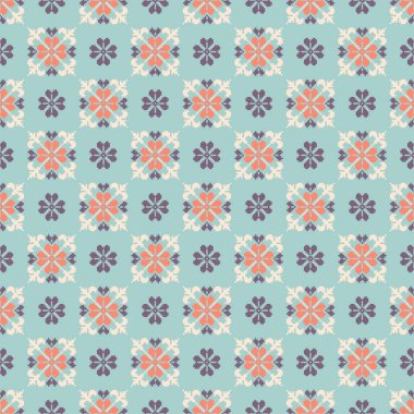 Dekoratif kar taneleri ile Seamless modeli. Vektör çizim.