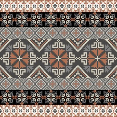 soyut etnik vektör sorunsuz arka plan