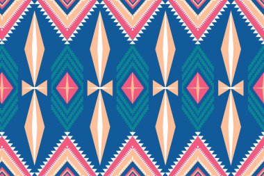 Etnik kabile kalıbıyla kusursuz bir düzen. Geometrik arkaplan.