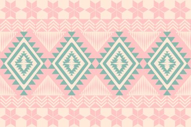 Soyut geometrik eşkenar dörtgenlerin, üçgenlerin ve eşkenar dörtgenlerin kusursuz vektör deseni.